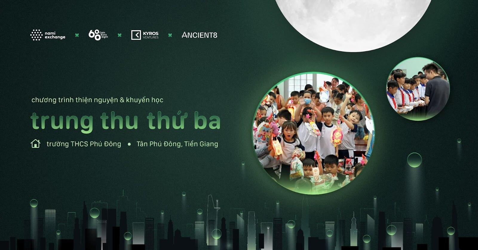 Trung Thu Thứ 3: Lan tỏa yêu thương đến các em học sinh tại Phú Đông, Tiền Giang